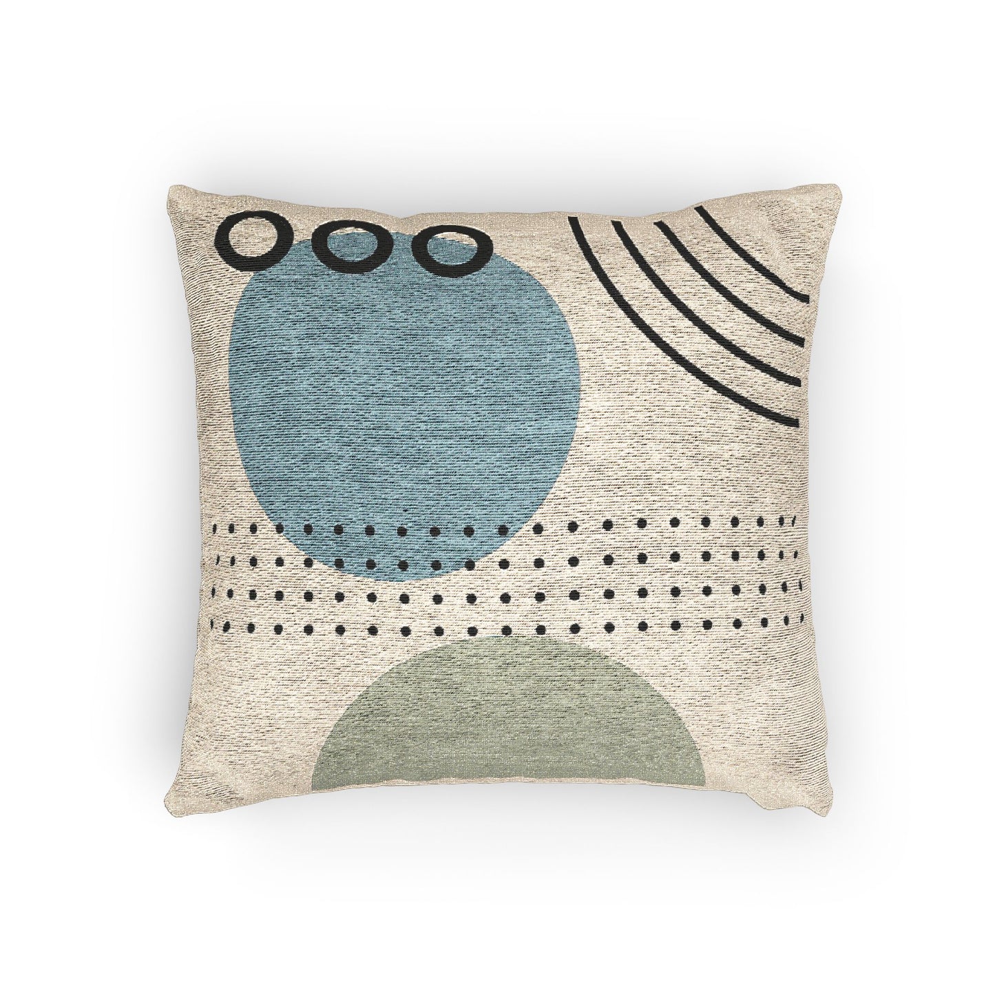 Celestial Geometry – Geometric Woven Throw Pillow