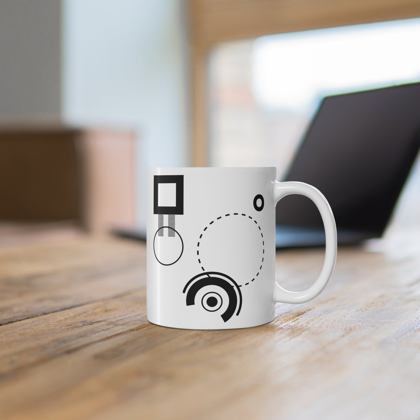 "Elevation Lines" Mug | 11oz Ceramic Mug | Architect-Designed Geometric Art