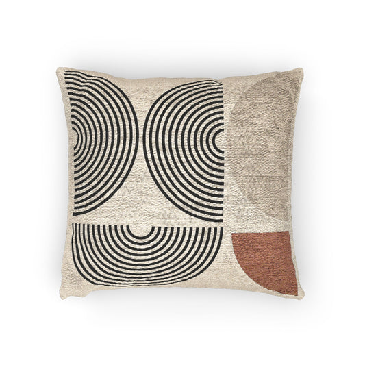Geometric Harmony – Woven Throw Pillow