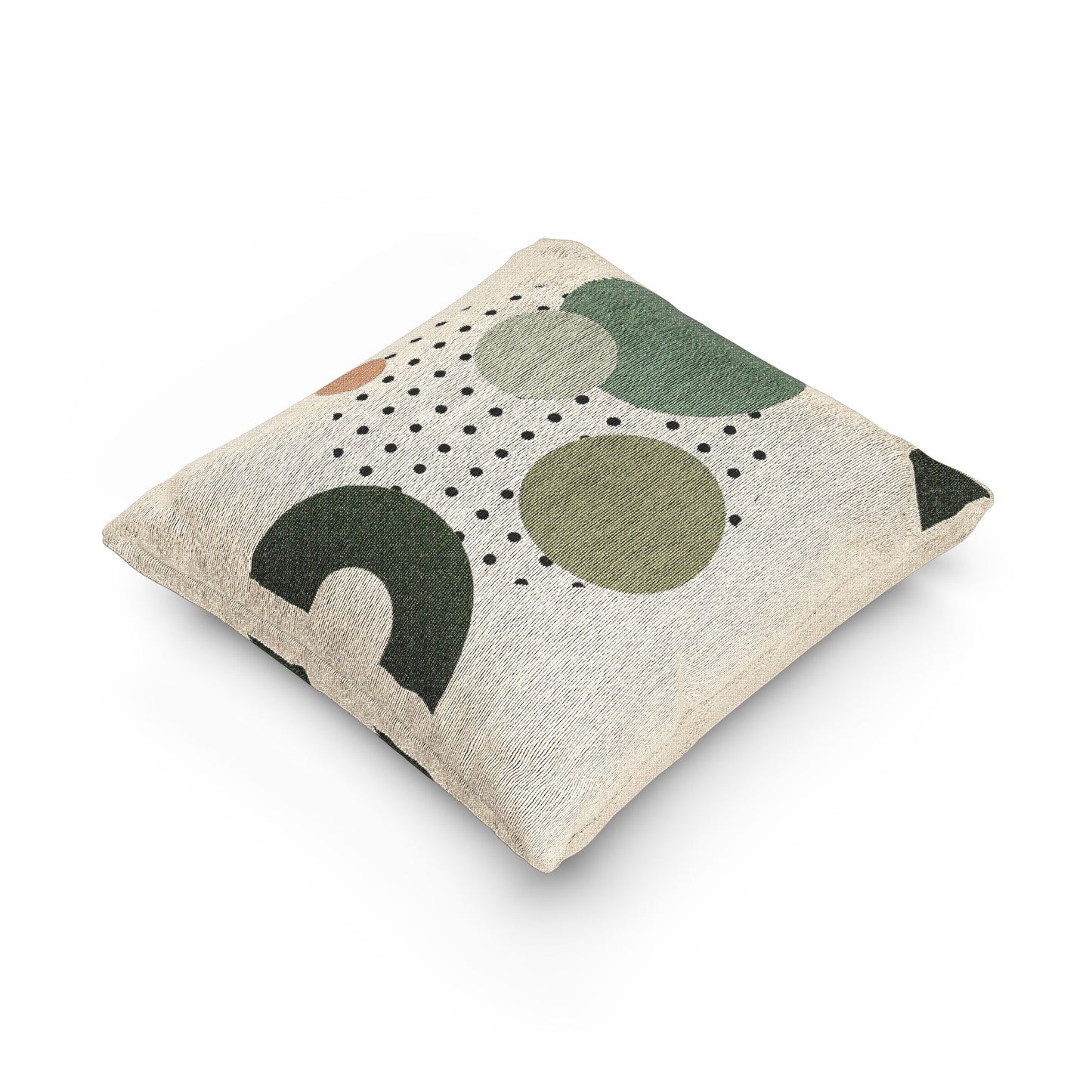 Orbital Harmony Throw Pillow – A Study in Shape and Contrast