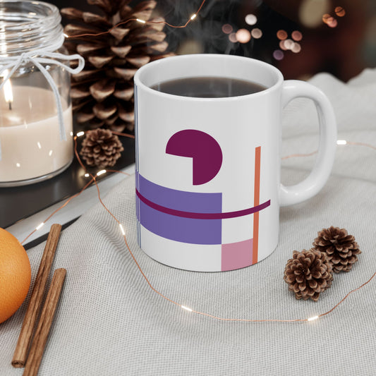 Intersecting Shapes Abstract Coffee Mug | 11 oz Mug