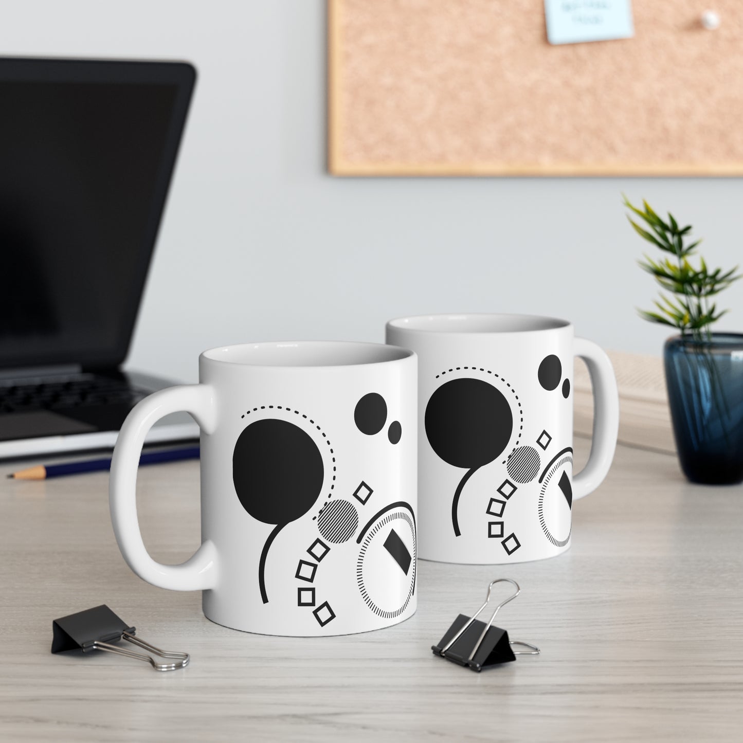 Geometric Insight Mug – Right Triangle with Inscribed Circle Diagram