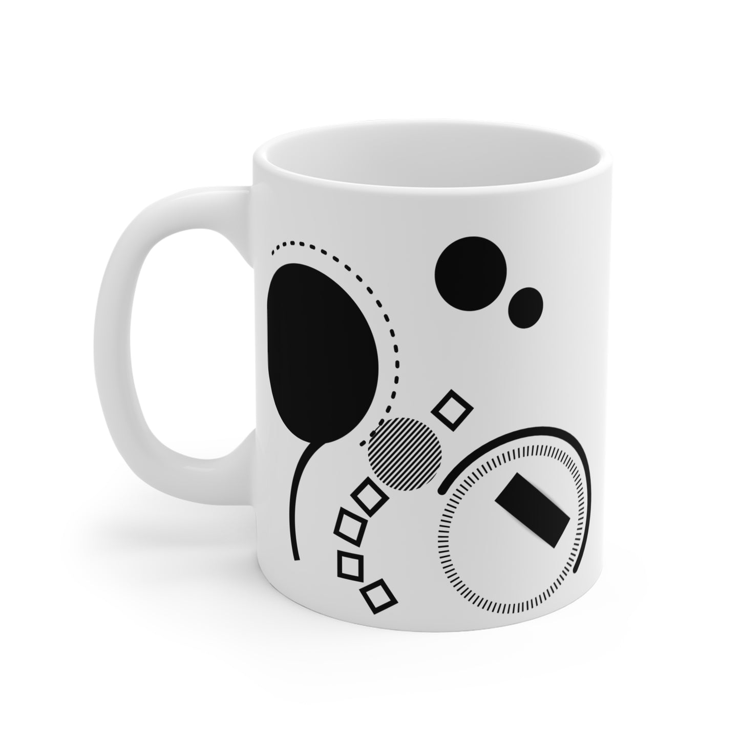 Geometric Insight Mug – Right Triangle with Inscribed Circle Diagram