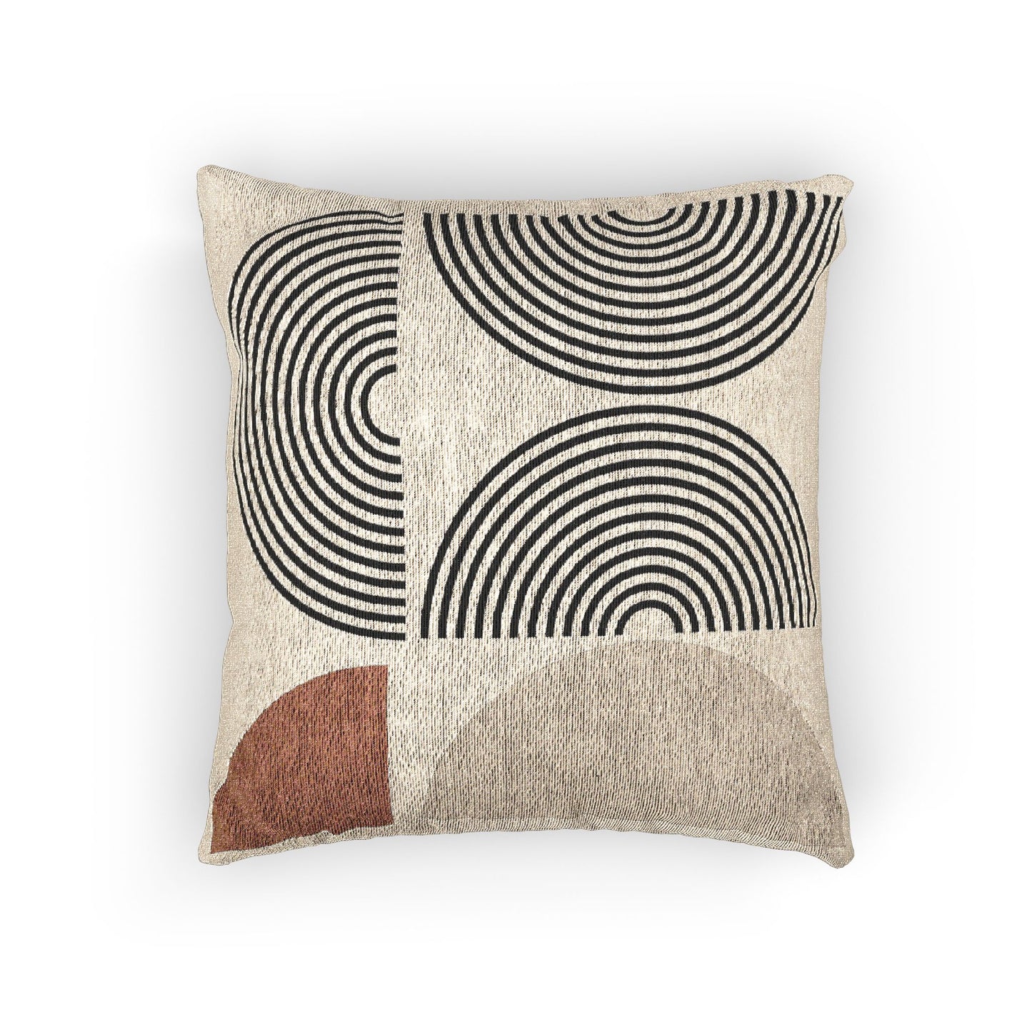 Geometric Harmony – Woven Throw Pillow