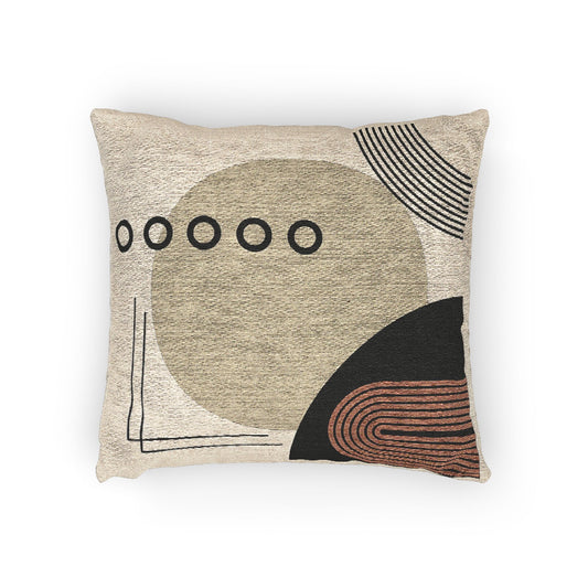 Orbital Elements – Geometric Woven Throw Pillow
