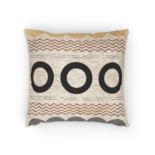 Deco Luxe – Geometric Woven Throw Pillow