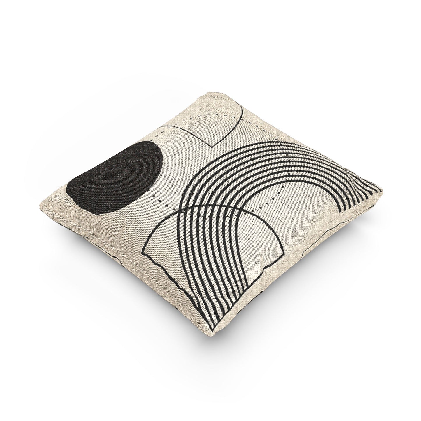 Modern Geometric Woven Pillow for Cozy Home Decor