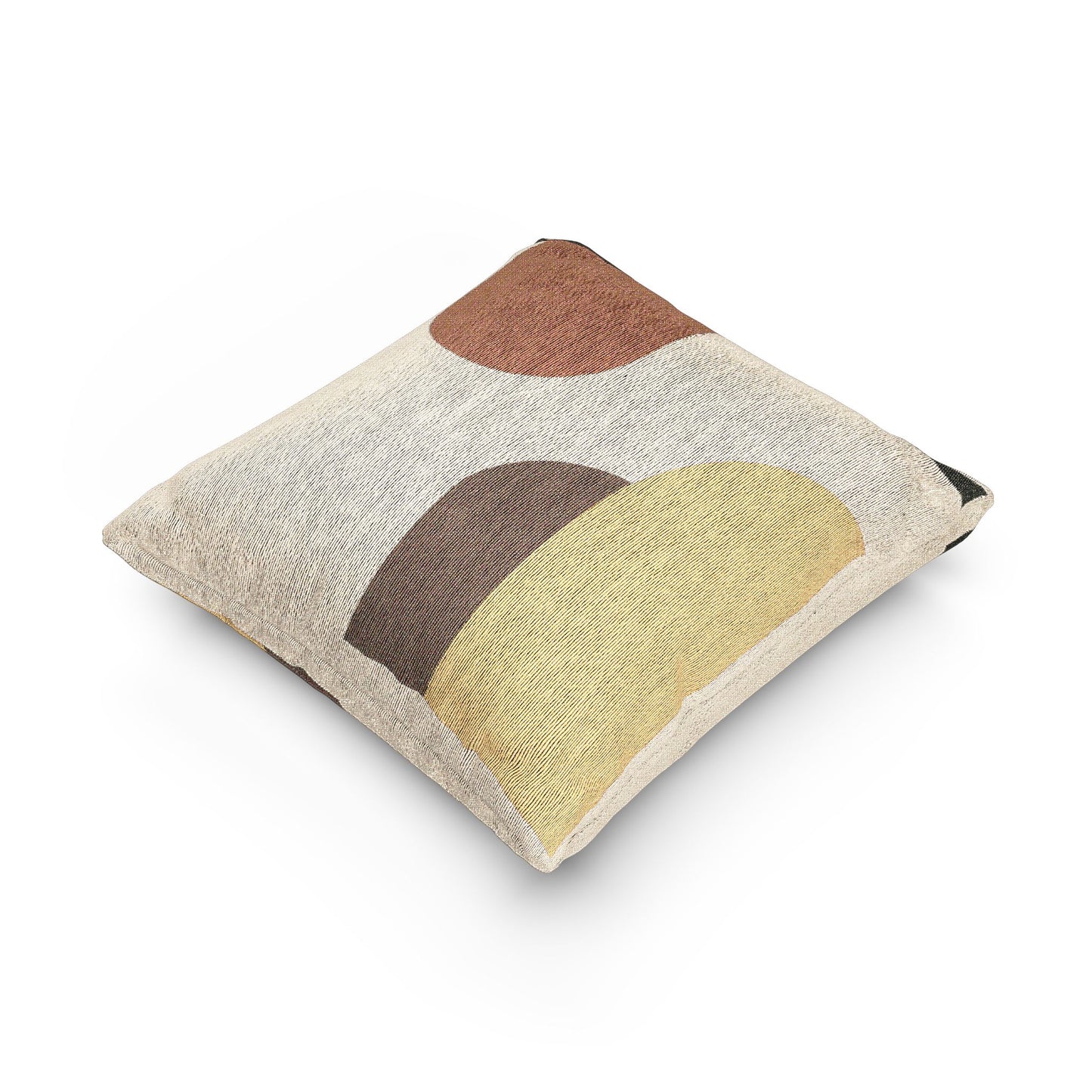 Capsule Rhythm Throw Pillow β Soft Geometry, Bold Contrast