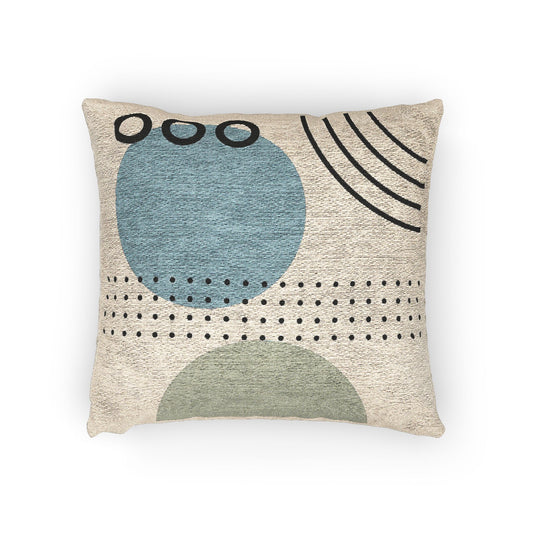 Celestial Geometry – Geometric Woven Throw Pillow