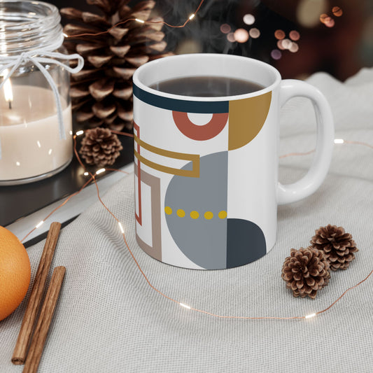 Abstract Shapes & Lines Coffee Mug | 11 oz Mug