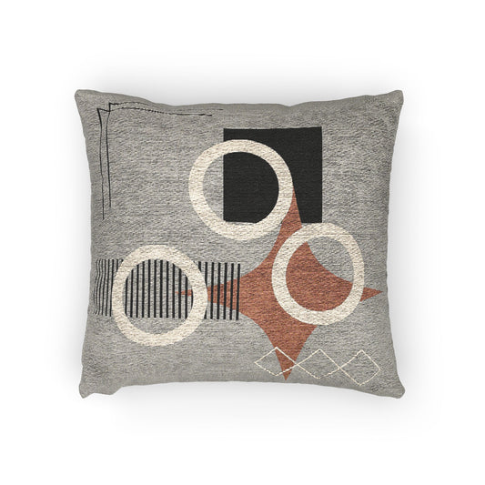 Stellar Geometry – Geometric Woven Throw Pillow