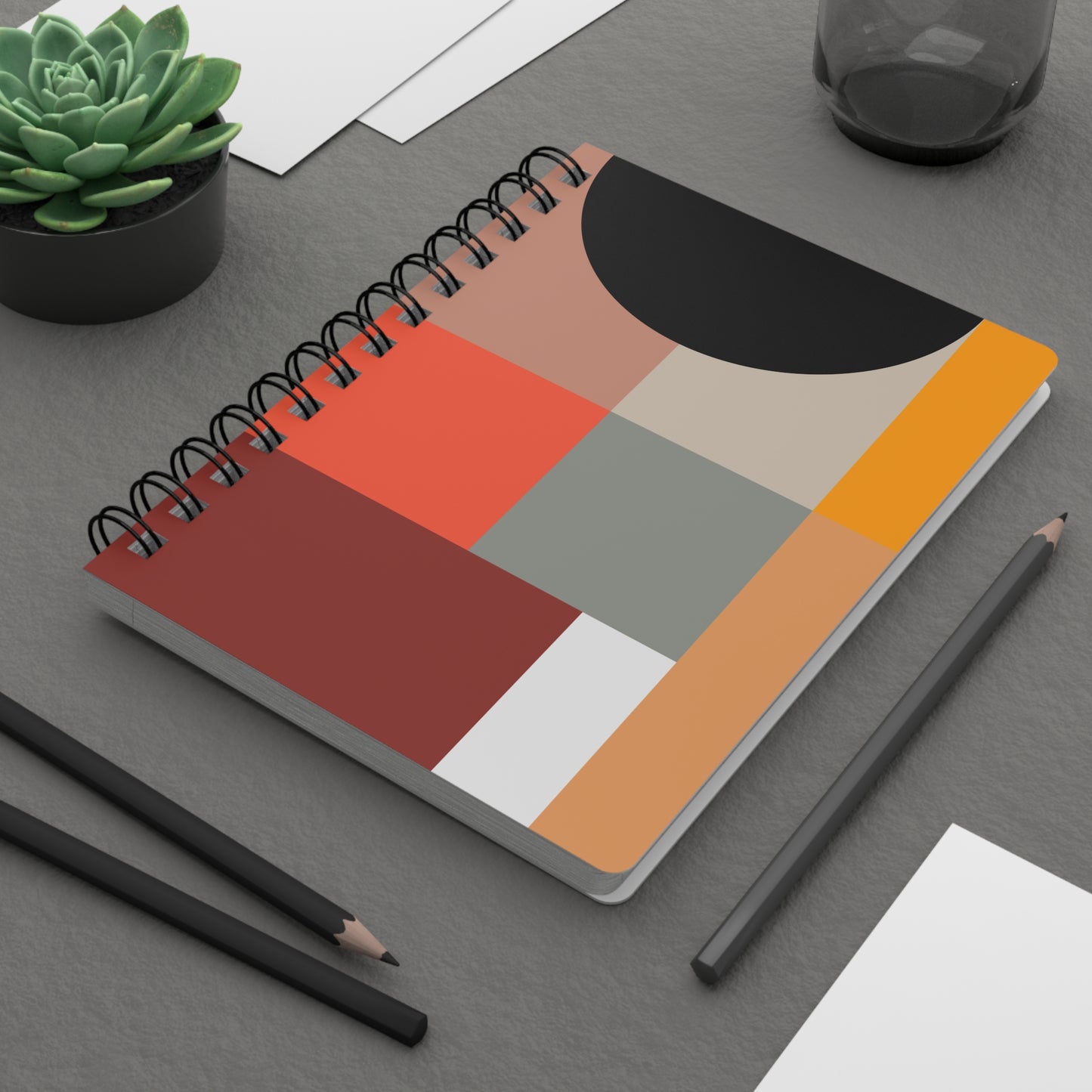 Abstract Horizons Spiral Notebook