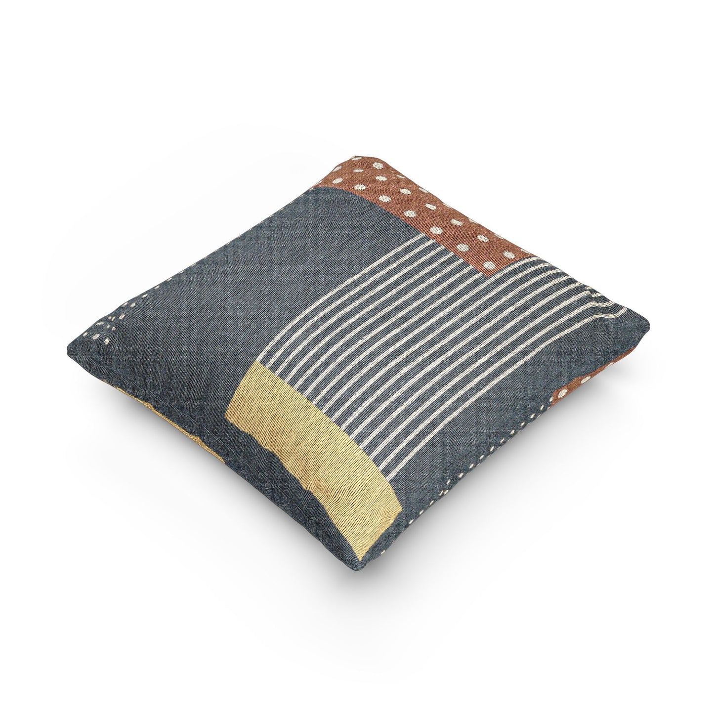 Pattern Play Throw Pillow – Polka Dots, Stripes & Color Blocks