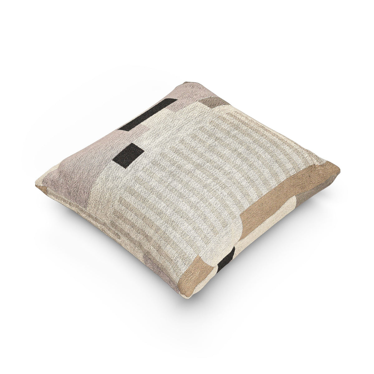 Echo Lines Cushion — Modern Geometry in Neutrals