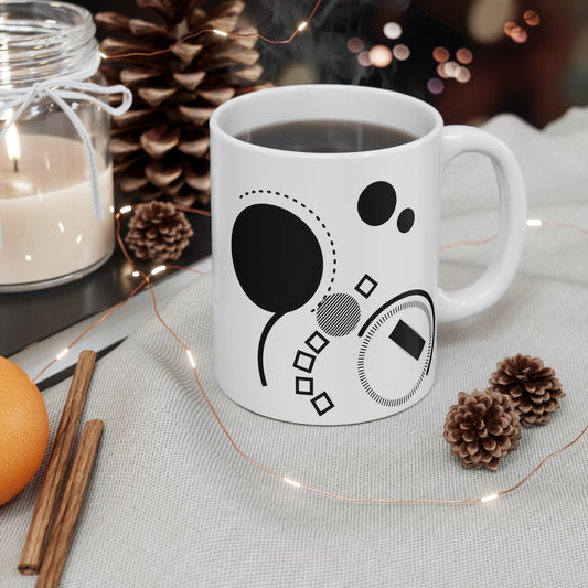 Geometric Insight Mug – Right Triangle with Inscribed Circle Diagram