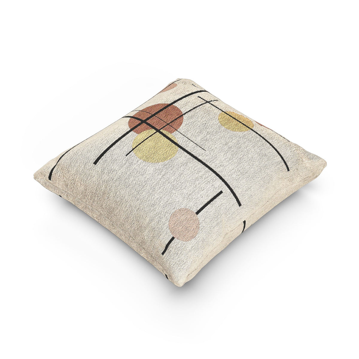 Modern Bauhaus Grid Throw Pillow – Minimalist Abstract Accent