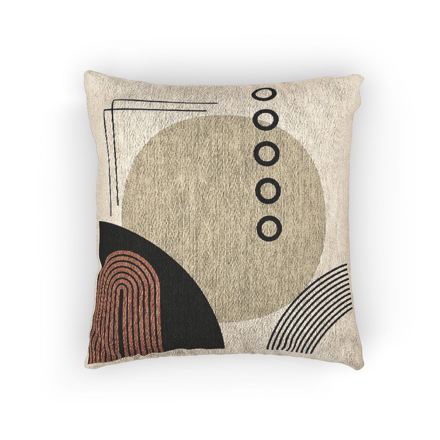 Orbital Elements – Geometric Woven Throw Pillow