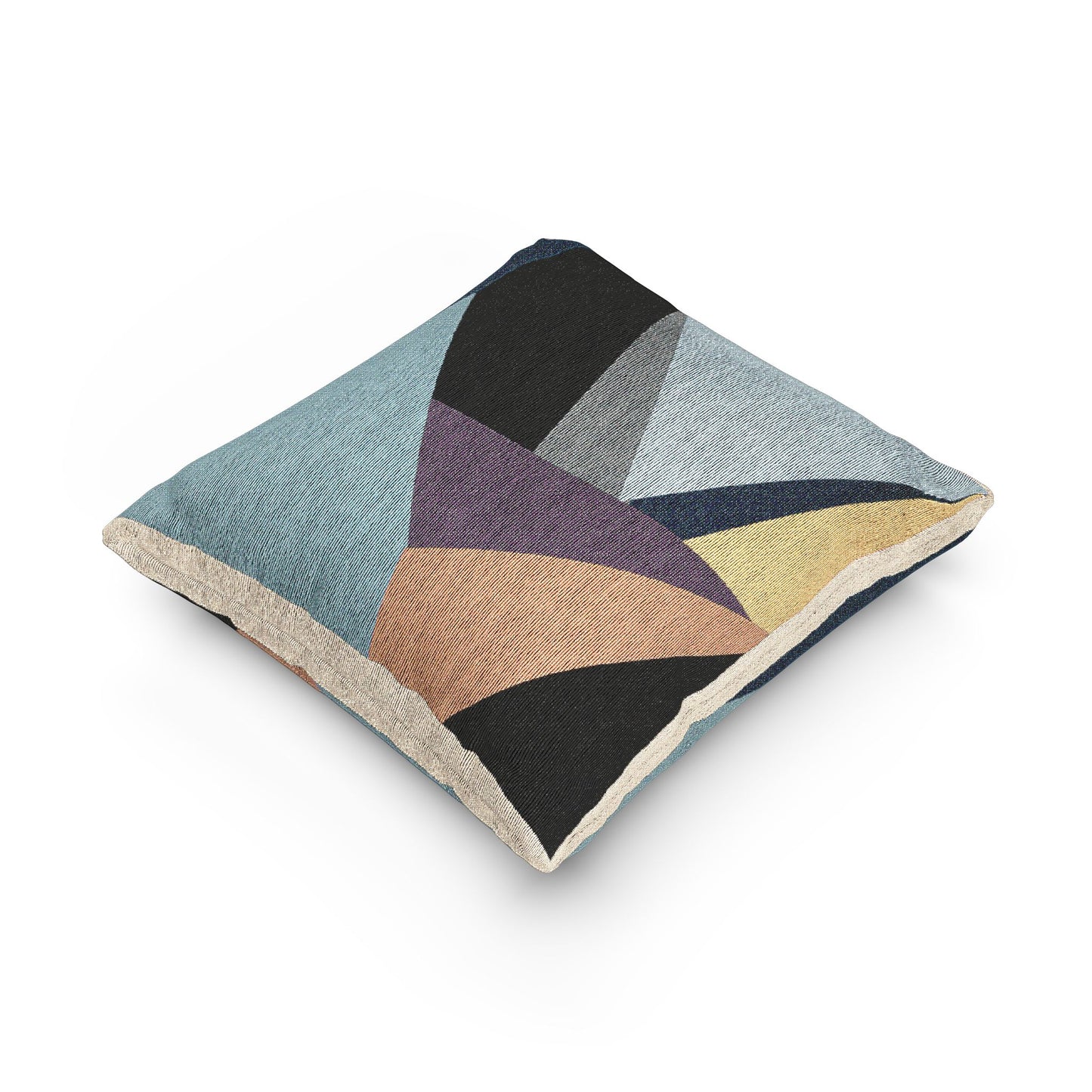 Bold Geometry Throw Pillow – Multicolor Modern Design