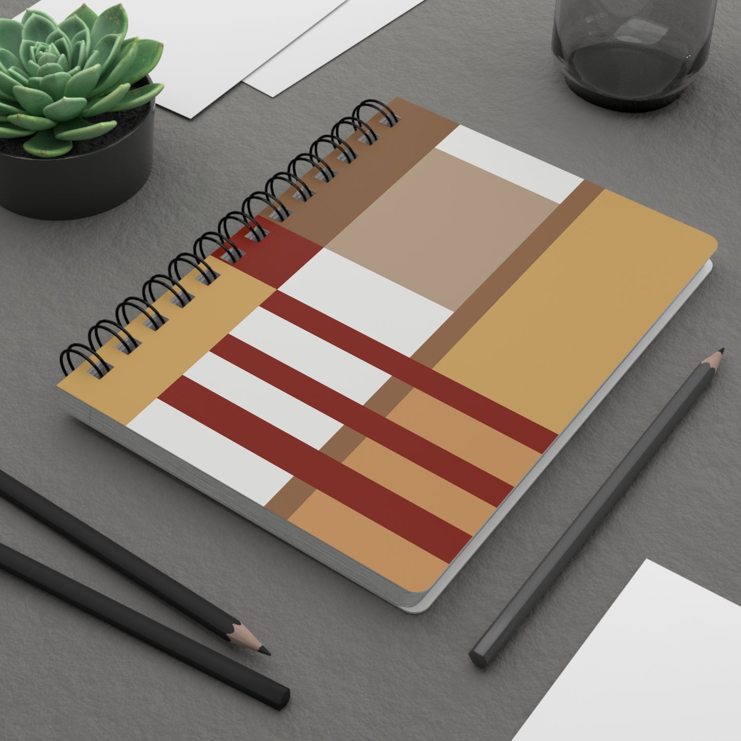 Terra Blocks: Bauhaus Style Abstract Notebook