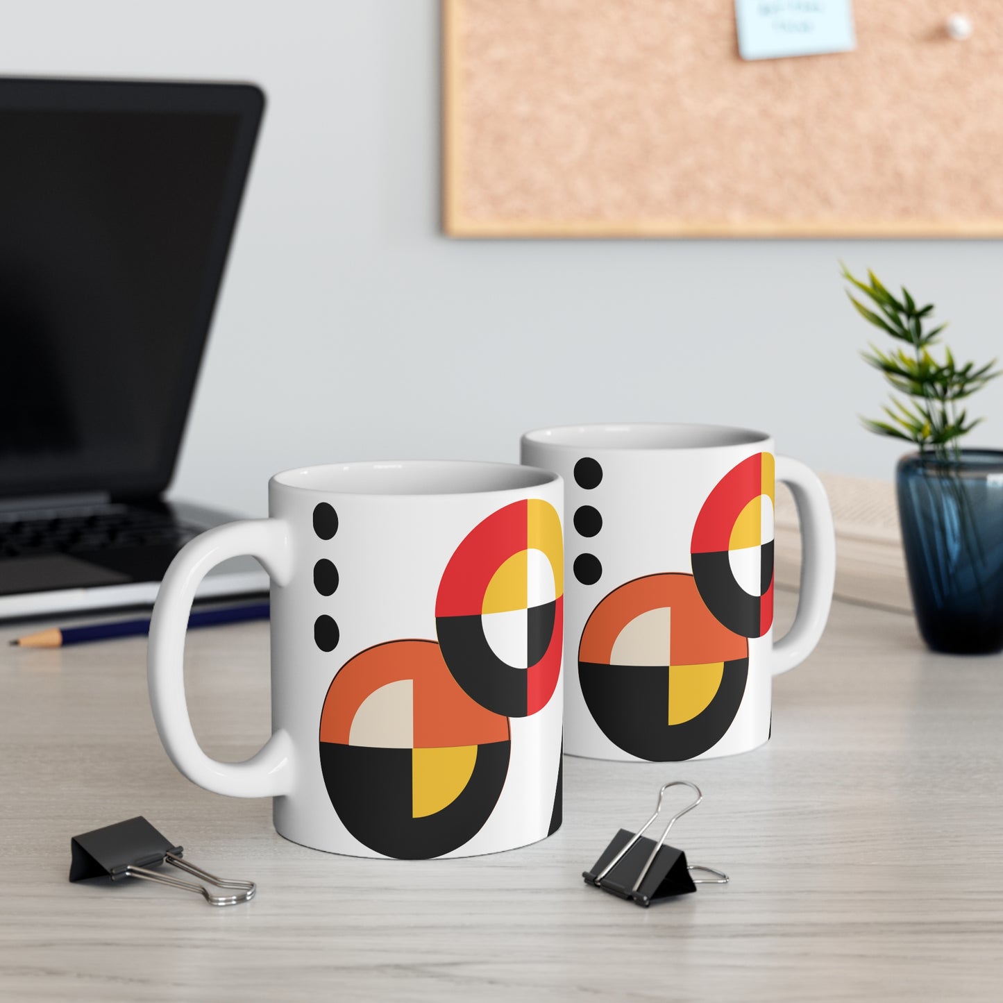 Interlocking Circle Ceramic Mug