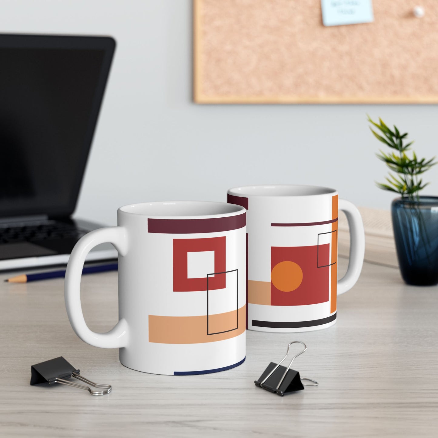 Bold Abstract Bands Coffee Mug | 11 oz Mug