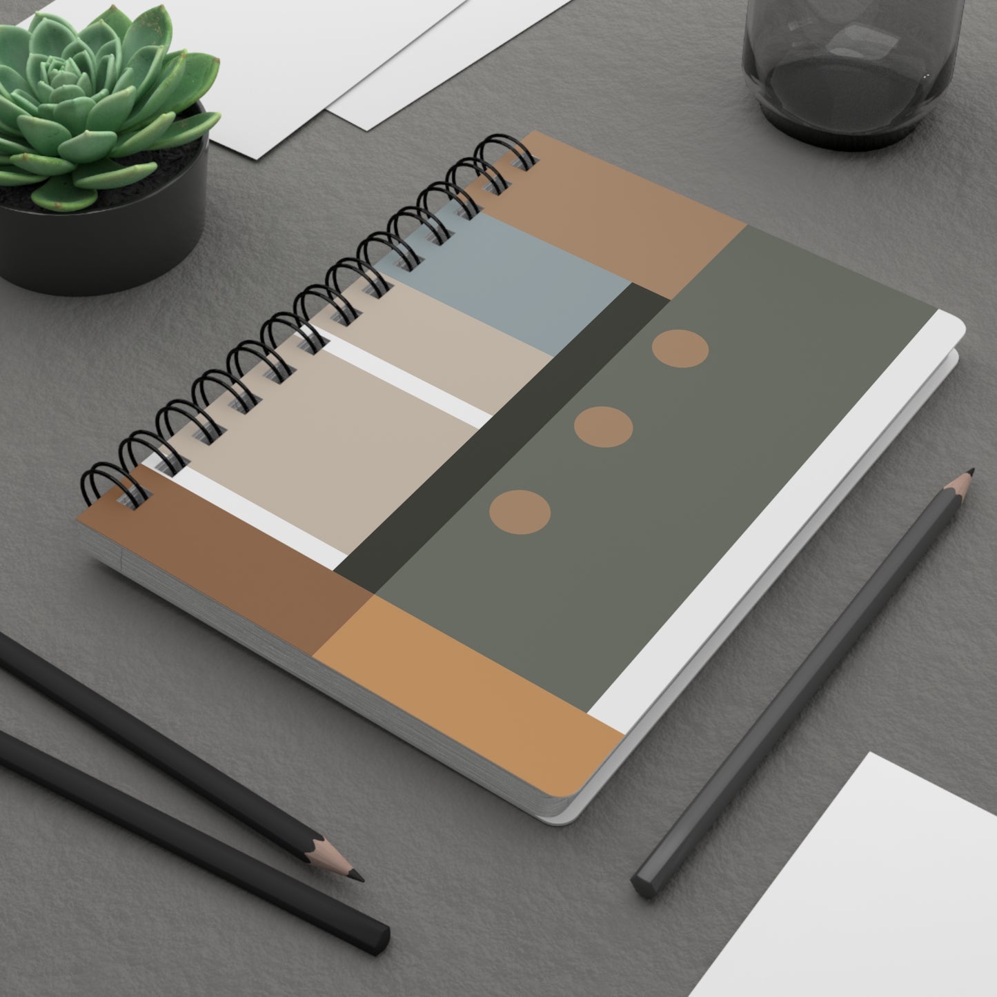 Urban Loft Chic Geometric Journal | Stylish Notebook for Creative Writing, Sketching, Gift for Artists, Minimalist Stationery