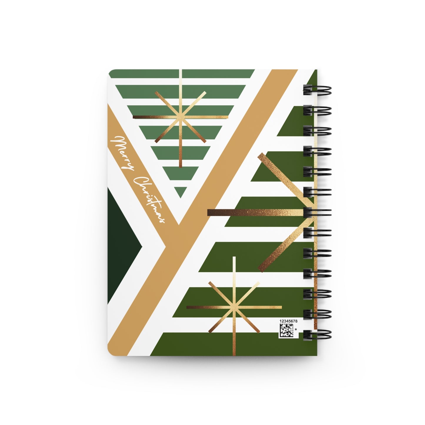 Modern Christmas Elegance Spiral Notebook