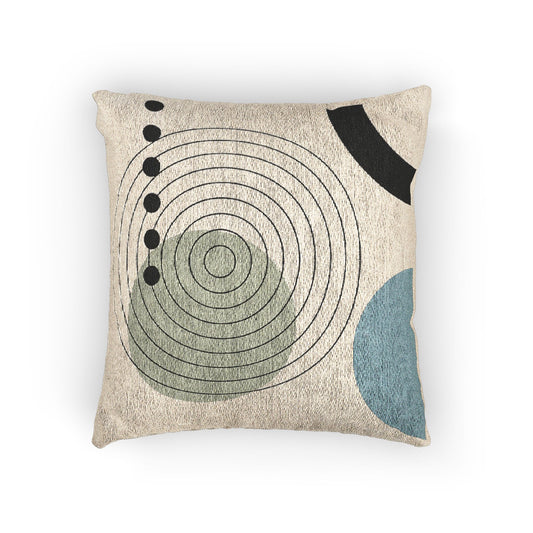 Celestial Harmony – Geometric Woven Throw Pillow