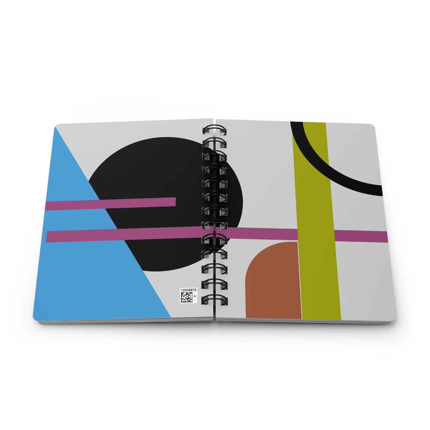 Intersect Abstract Spiral Notebook