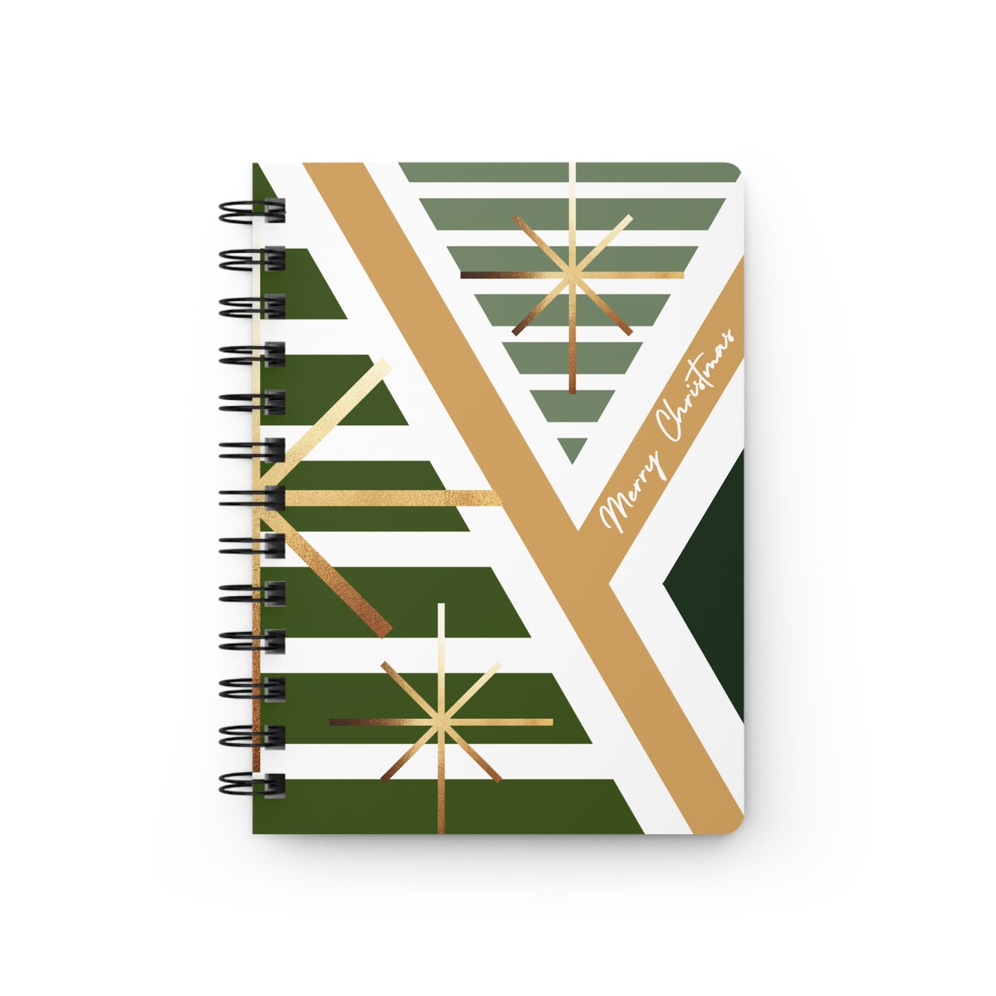 Modern Christmas Elegance Spiral Notebook