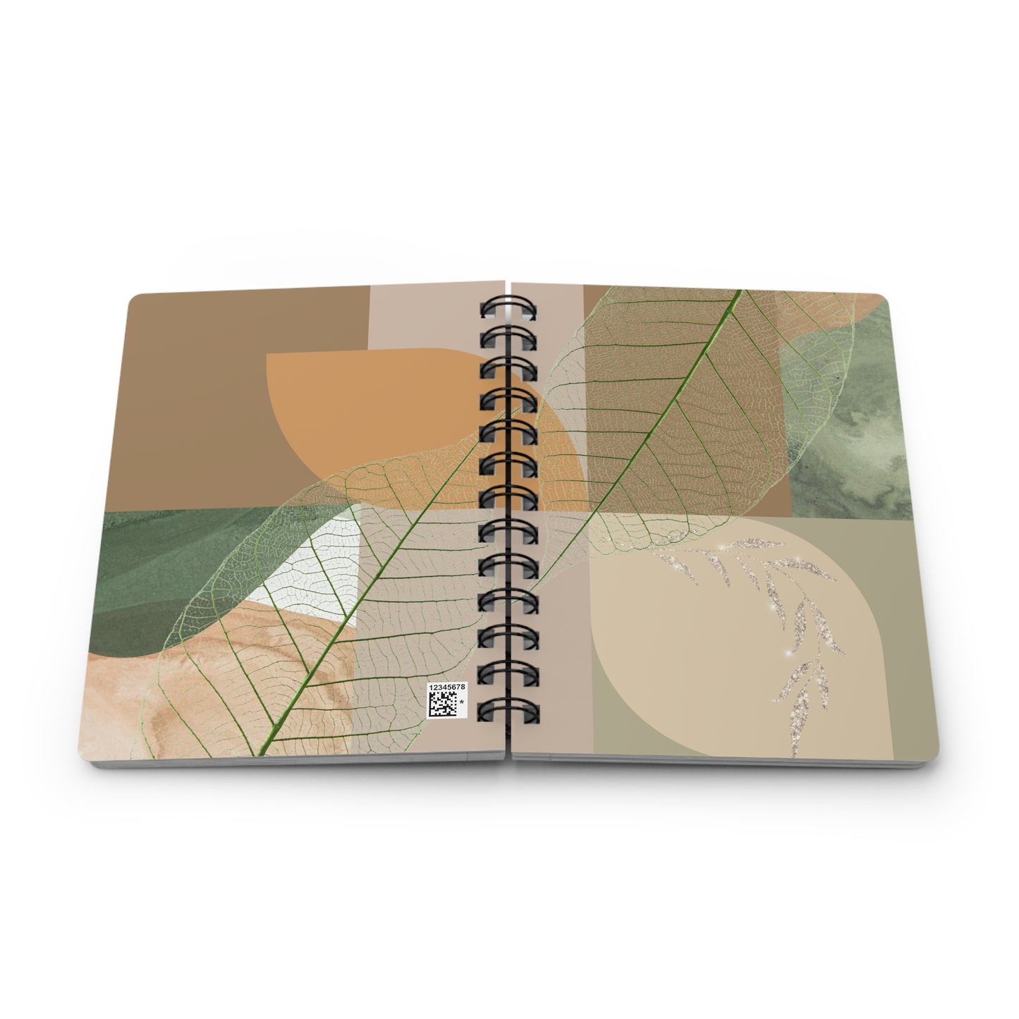 Ethereal Skeleton Leaf Spiral Notebook | Transparent Botanical Abstract Journal