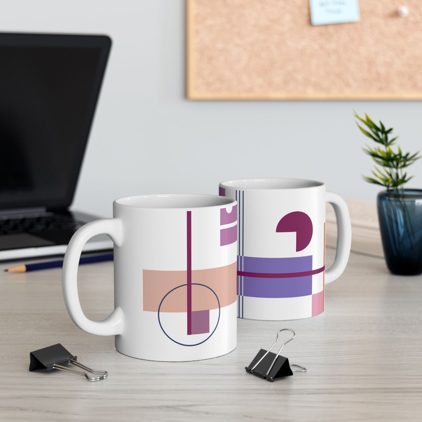 Intersecting Shapes Abstract Coffee Mug | 11 oz Mug
