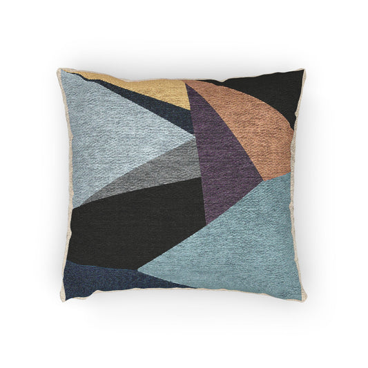 Bold Geometry Throw Pillow – Multicolor Modern Design
