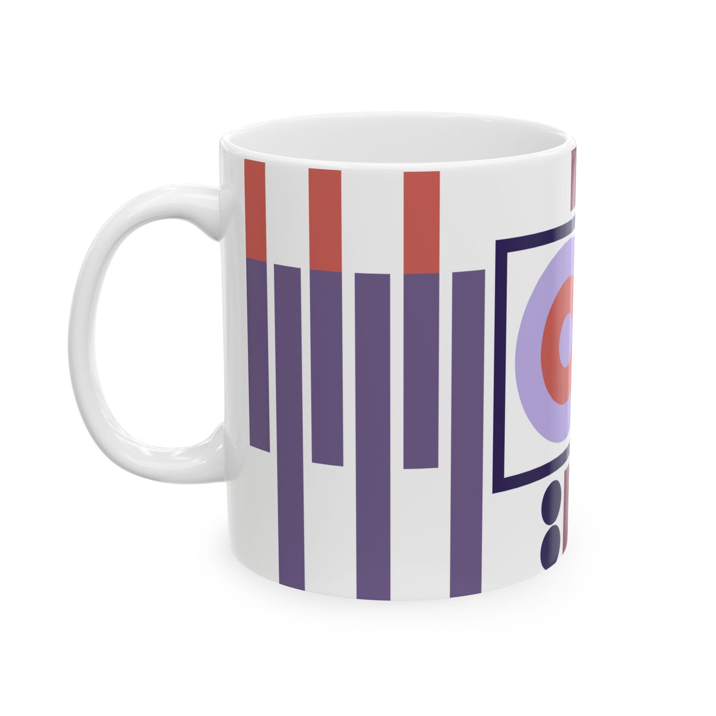 Purple Blocks & Cozy Coffee Mug | 11 oz Mug
