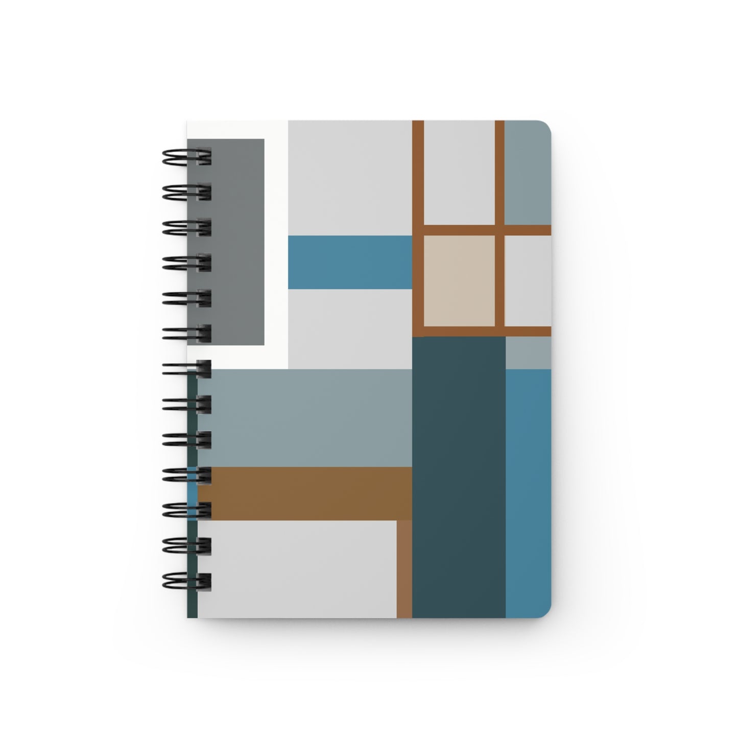 Modern Geometric Abstract Spiral Notebook