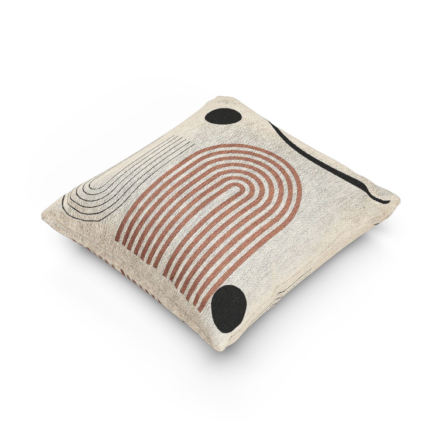 Boho Abstract Woven Pillow - Modern Decorative Cushion for Cozy Living Spaces