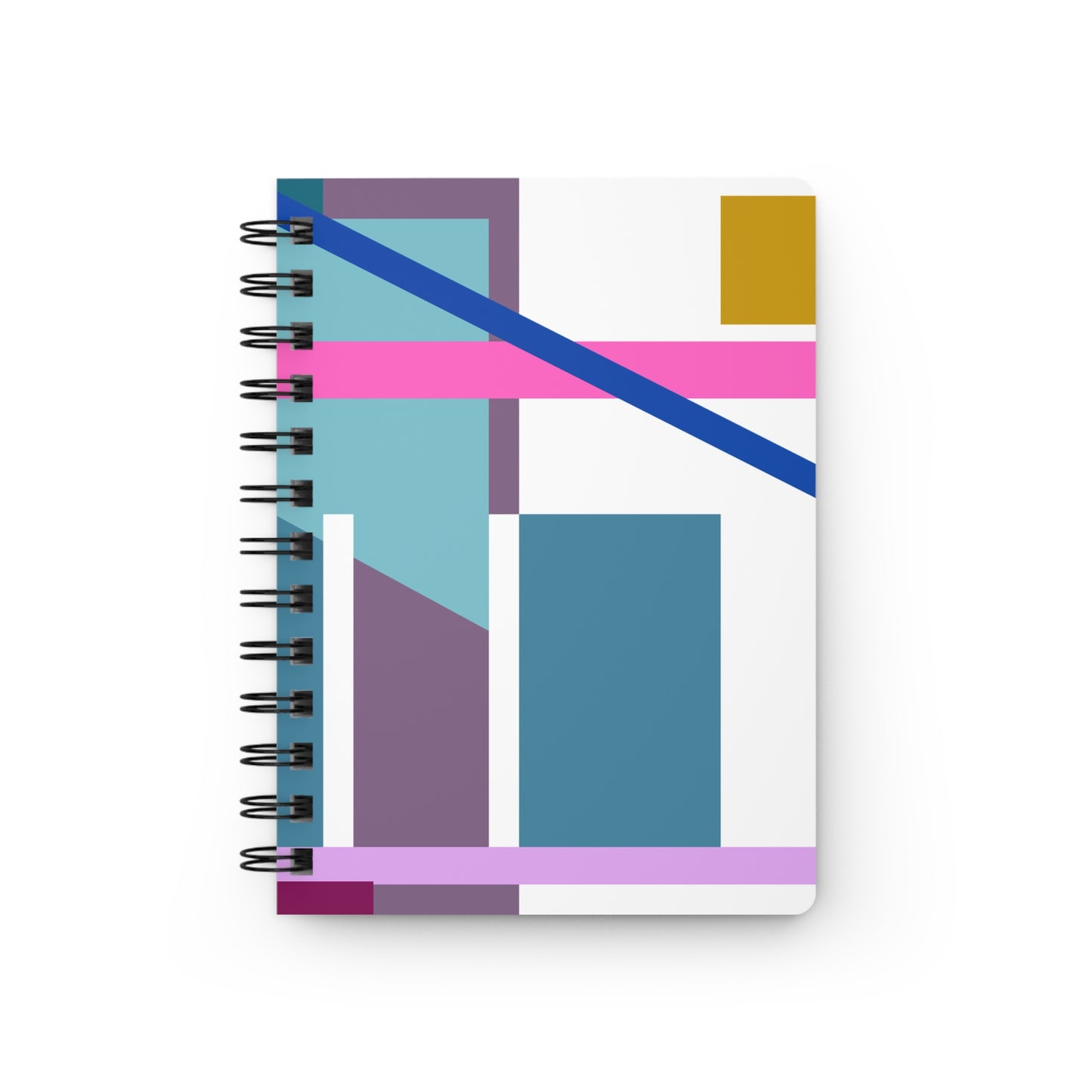 Chromatic Grid Spiral Notebook