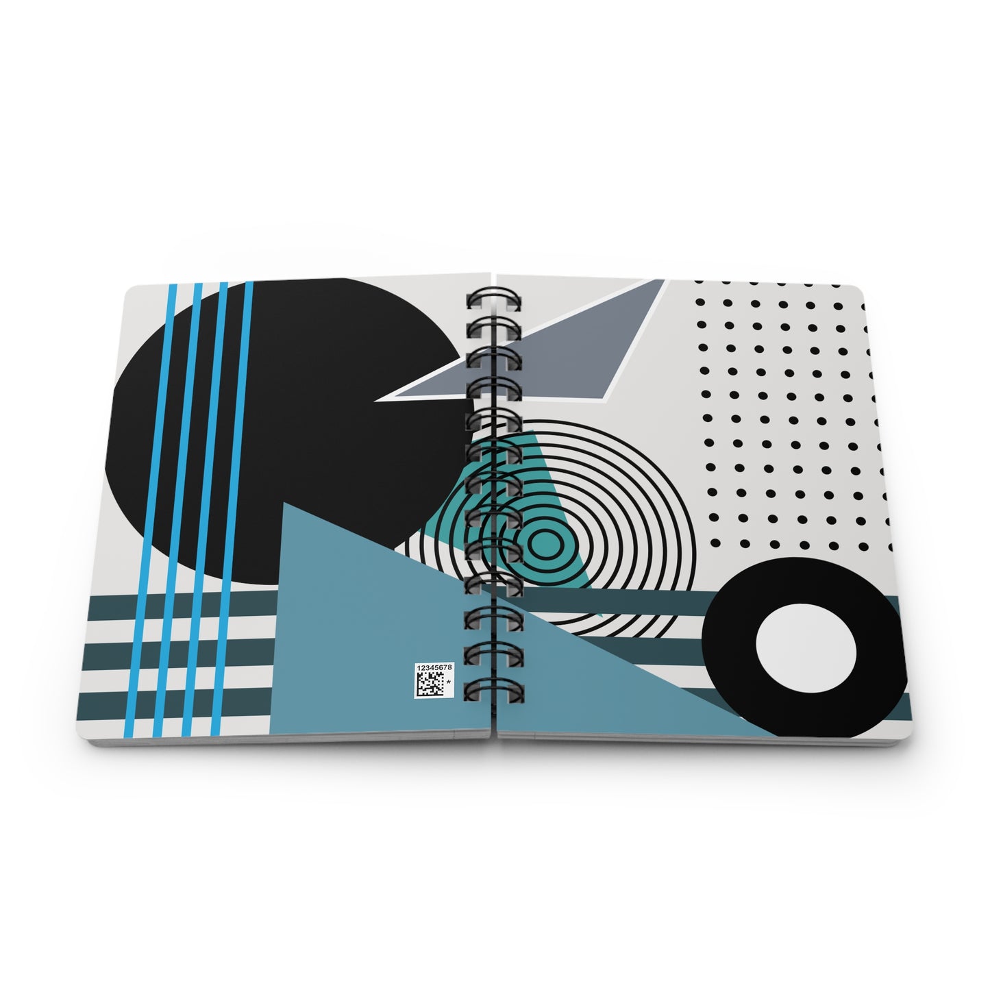 Geometric Balance Spiral Notebook