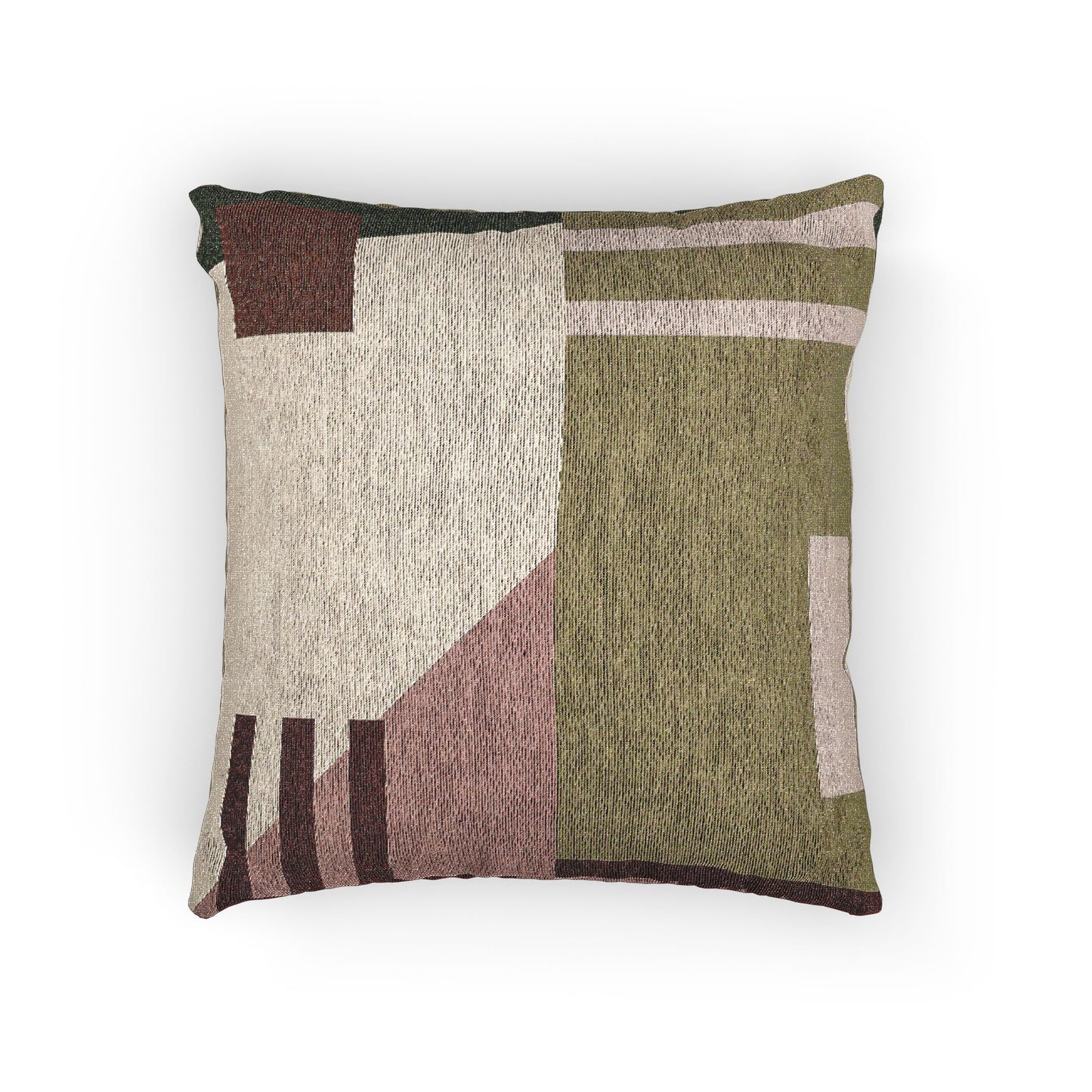 Earthy Abstract Throw Pillow