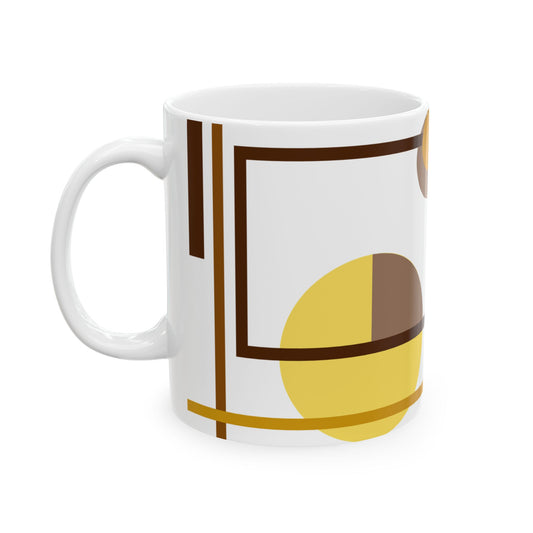 Golden Circle & Linework Coffee Mug | 11 oz Mug
