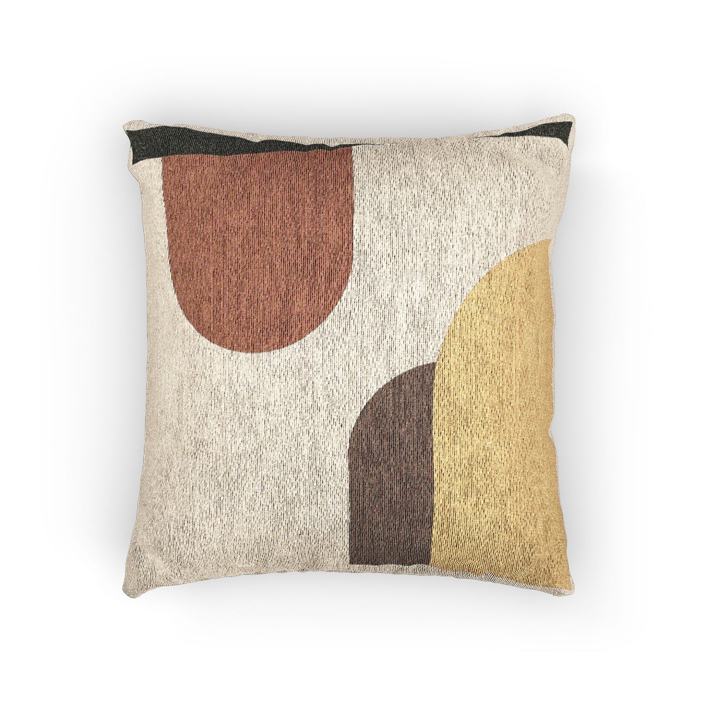 Capsule Rhythm Throw Pillow – Soft Geometry, Bold Contrast