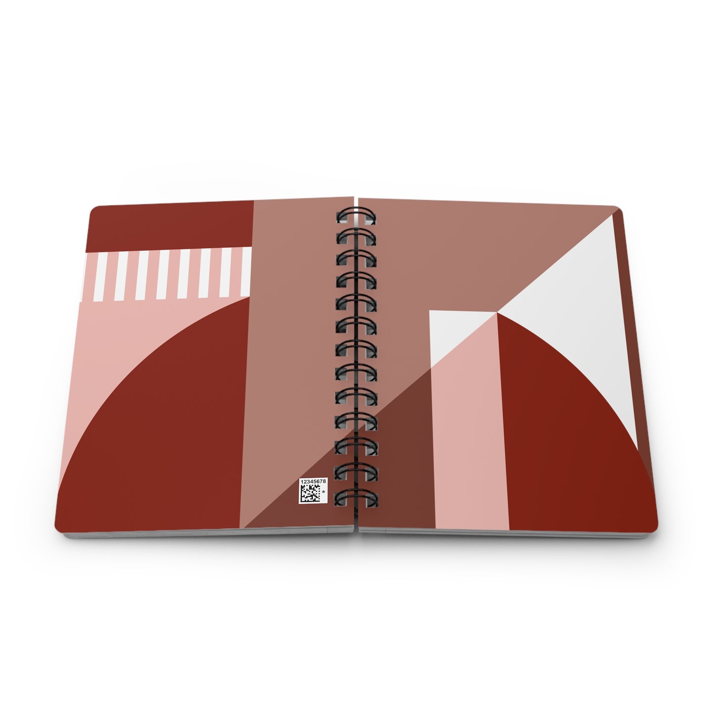 Abstract Architectural Study Notebook - Terracotta & Earth Tones | Stylish Notebook for Creative Writing, Sketching, Gift for Artists, Minimalist Stationery