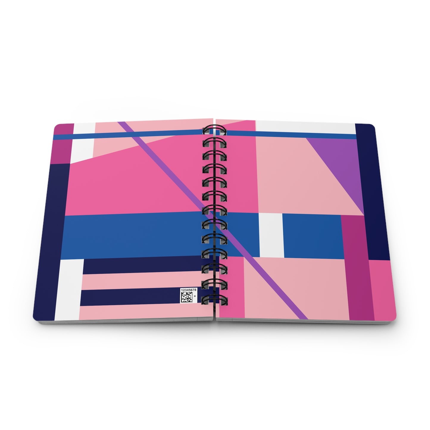 Prism Dreams: Abstract Spiral Notebook