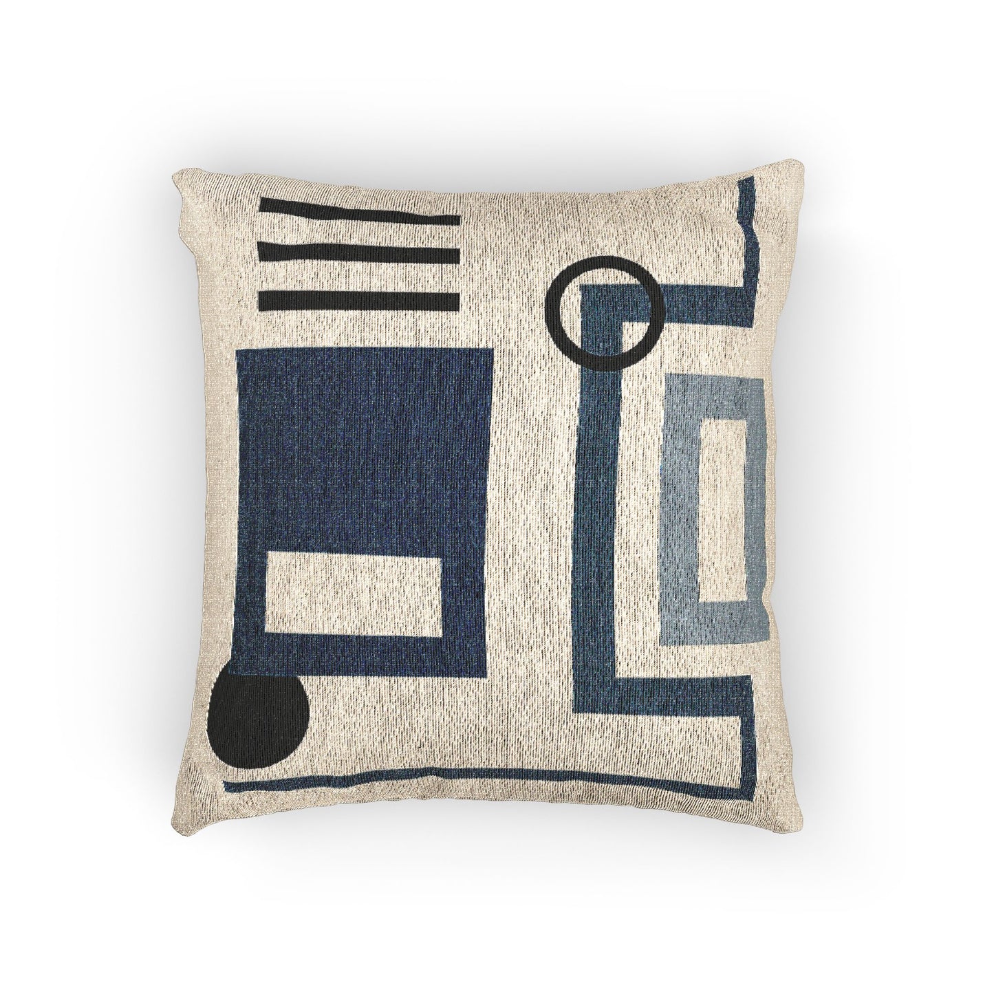 Fluid System Schematic Pillow – Engineering Blueprint Style