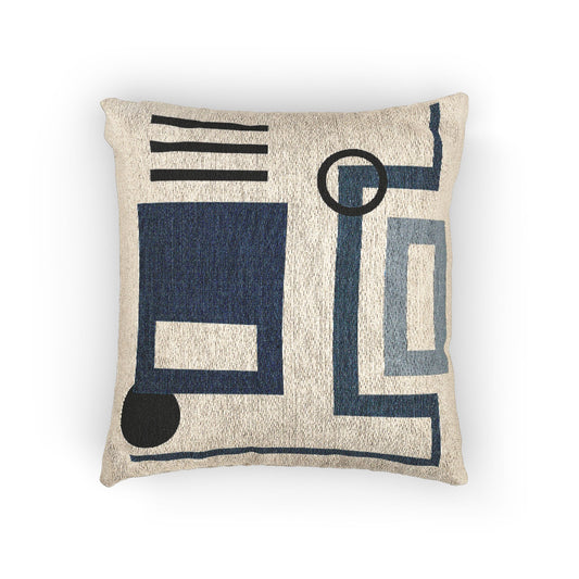 Fluid System Schematic Pillow – Engineering Blueprint Style