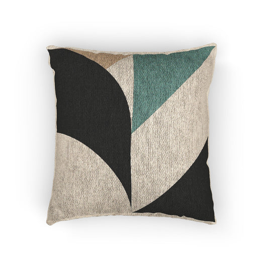 Axis Throw Pillow – Balanced Geometry in Earth Tones