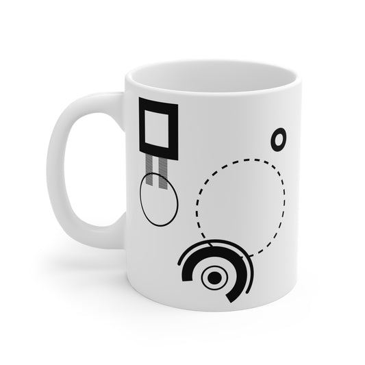 "Elevation Lines" Mug | 11oz Ceramic Mug | Architect-Designed Geometric Art
