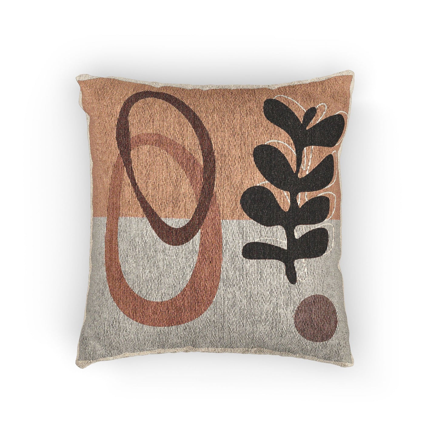 “Drift & Root” – Abstract Art Pillow Cover