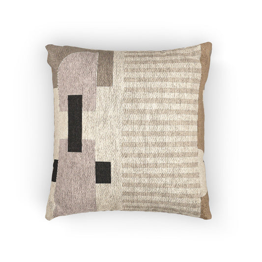 Echo Lines Cushion — Modern Geometry in Neutrals