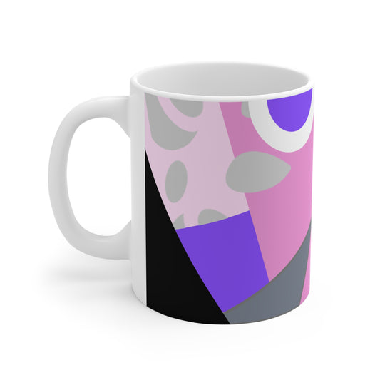 Visual Pulse – Abstract Geometry Ceramic Mug
